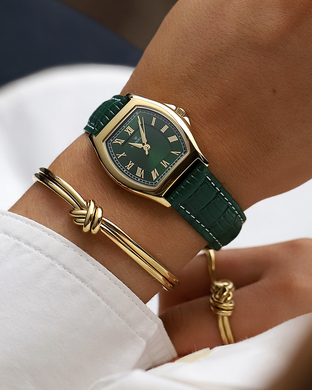 最終値下げ　andequal アンドコール　bicolor 2way knit Dual Knot Bangle Polished | Waldor & Co. Bracelets – WALDOR & CO.